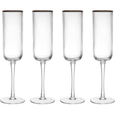 Mikasa SORRENTO ŠAMPANIEŠA GLĀZES 200ML, 4 GAB., kristalīns, Mikasa