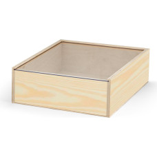 BOXIE CLEAR L. Wood box L / Dark natural