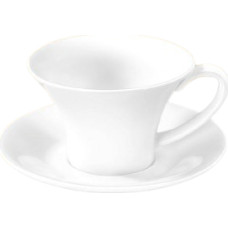 Wilmax TĒJAS KRŪZE 430ML AR APAKŠTASI, PORCELĀNS, Wilmax