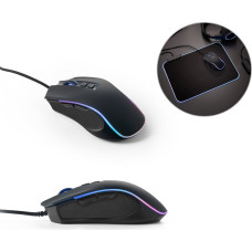 THORNE MOUSE RGB. Gaming mouse with 1'5m cable and ABS RGB LED lights / Black