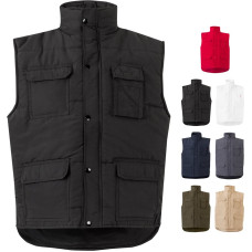 Velilla VL MEFITIS. Multi-pocket padded vest (220g/m²), in polyester (100%) / Black