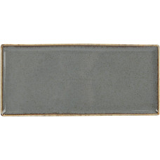 Porland SEASONS tumši pelēks taisntūrveida šķīvis 36x15cm, Porland