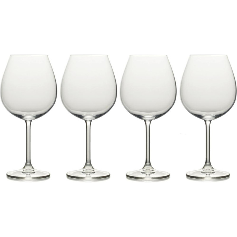 Mikasa JULIE SARKANVĪNA GLĀZES 739ML 4 GAB., KRISTĀLS, Mikasa