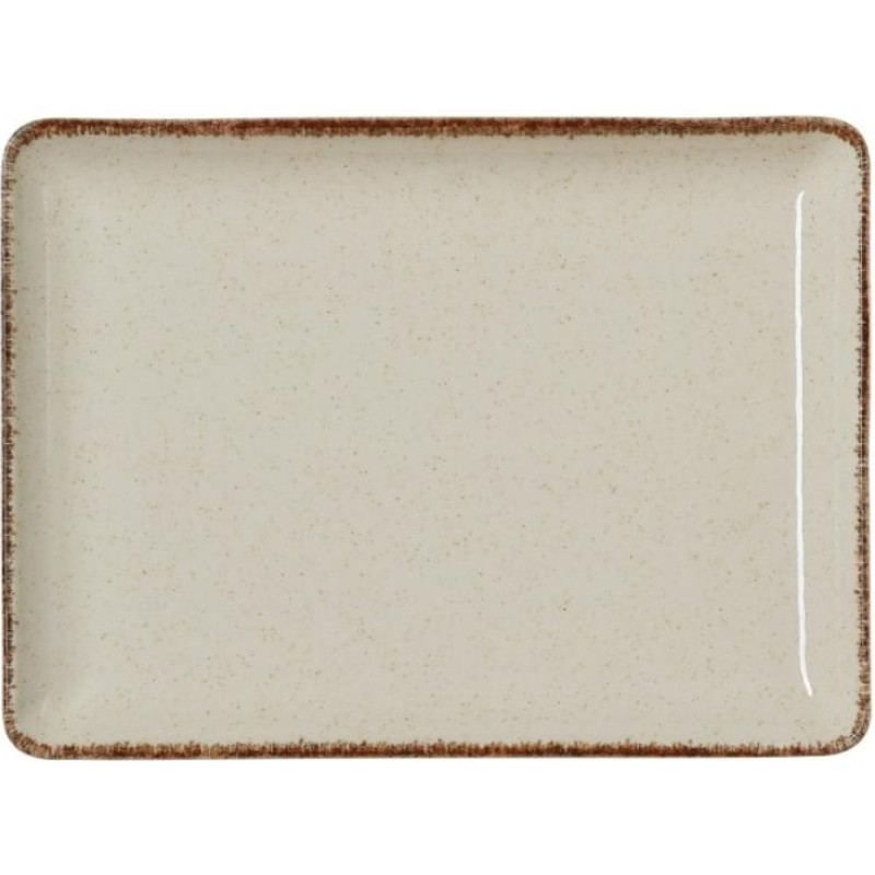 WAS SMILLA SAND SERVĒŠANAS ŠĶĪVIS 23x17CM, TAISNSTŪRA, BĒŠS, PORCELĀNS, WAS