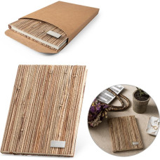 NERUDA. A5 notepad with hardcover made from natural straw fibres