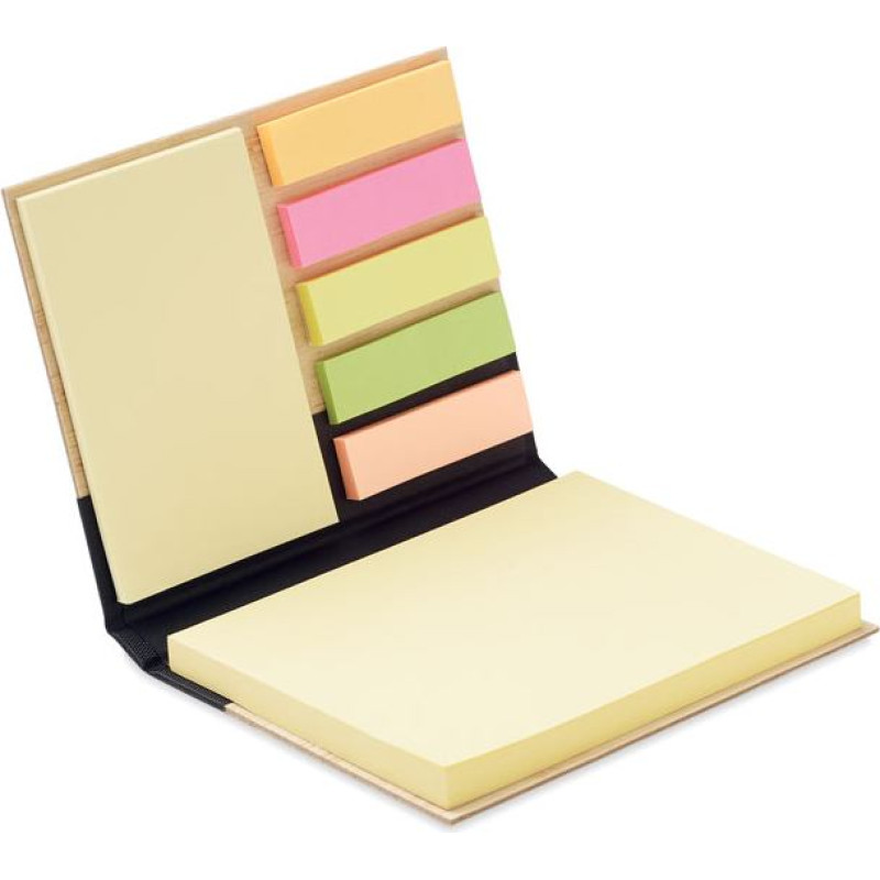 Bamboo sticky note memo pad