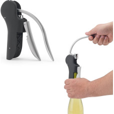 LAGREIN. ABS and zinc corkscrew with automatic lever for easy opening