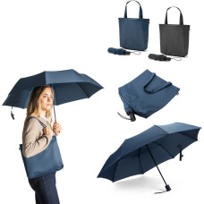 SKYLAR. 2-in-1 umbrella with recycled polyester shopping bag included