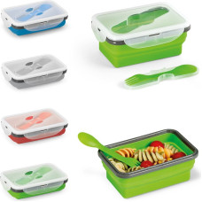 SAFFRON. Lunch Box. Retractable hermetic box in silicone and PP 640 mL