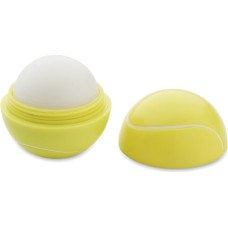 Lip balm in tennis ball shape