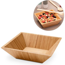 PEPPER. Square bamboo salad bowl