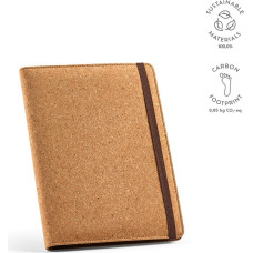 Kafka A5 Folder Cork. 64 FSC sheet notepad and elastic closure