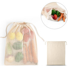 NAPOLI. 100% cotton bag (120 g/m²) with 100% cotton mesh on the front (100 g/m²)