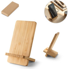 LANGE. Smartphone holder with 15W fast wireless charger in bamboo