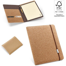SERPA. A4 cork folder with a block of plain pages
