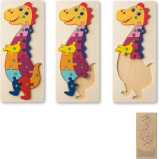 DIPLODOCO. Dinosaur-shaped puzzle in pine plywood